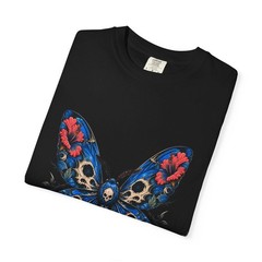 Cerulean Hibiscus Reaper Moth Graphic Tee