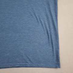 Apt 9 Shirt Mens Large L Short Sleeve V Neck Stretch Premier Flex Pullover Blue