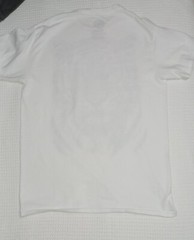 TShirt White Tiger Big Face Print Blue Eyes Adult Small Cotton Unisex