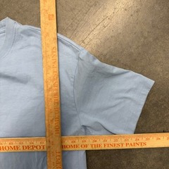 HM Mens Loose Fit T-Shirt Light Blue Short Sleeve Crewneck Size Small 2747