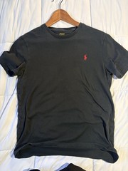 Polo Ralph Lauren Custom Fit Blue 100% Cotton Crew Neck T-Shirt Men’s Medium
