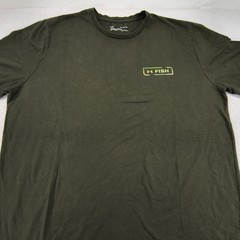 Under Armour Fish Crew Neck Short Sleeve Shirt Mens Size Extra Large XL Green