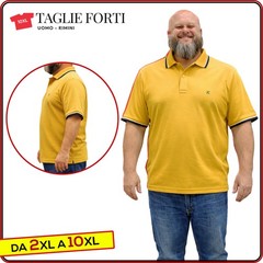men’s short sleeve cotton polo shirt with collar PLUS SIZES from 2xl to 10xl