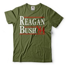 Reagan Bush ’84 Election T-Shirt Political Patriotic Republican 4th Of July Tees