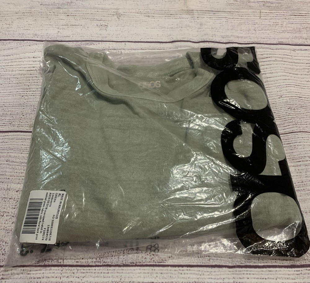 ASOS Botanical Oversized Graphic T Shirt With Back Floral Print Size X-Large