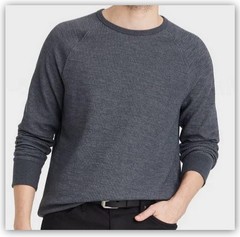 Men’s Long Sleeve TEXTURED PULLOVER Shirts Crewneck Goodfellow