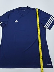 Adidas Men’s T-Shirt Navy Climalite Triple Stripe Size XL Condition New