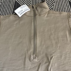 US Army Military Beige Cold Weather 1/4 Zip Undershirt Odyssey DCS – Large , REG