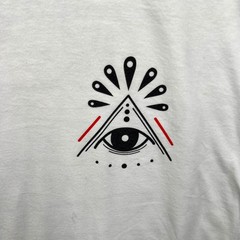 American Apparel Diving Swallow Tattoo T-Shirt Mens M White Graphic Oakland CA