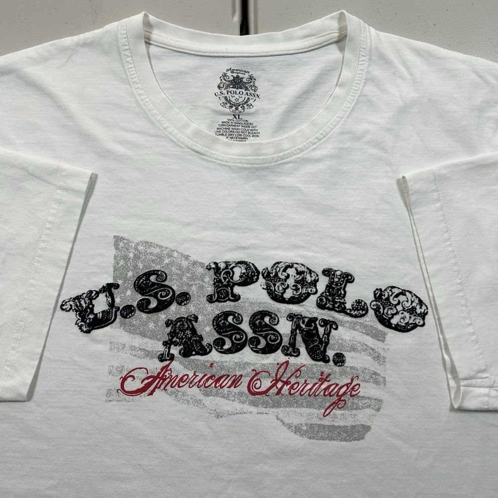 y2k US Polo Assn. USPA American Heritage Graphic T Shirt Men’s Size XL Skater