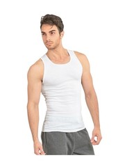 Mens 3 Pack Knocker White A-SHIRTS