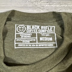 Black Rifle Coffee Company Coffee or Die T-Shirt Snake Military Green Men’s M