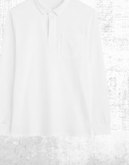 Men’s Seasalt Cotton Collared Button Up Rugby T-shirt Top Cotton Pockets White (