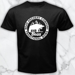 Bear Archery Bow Crossbow Men’s Black Graphic T Shirt Freeships
