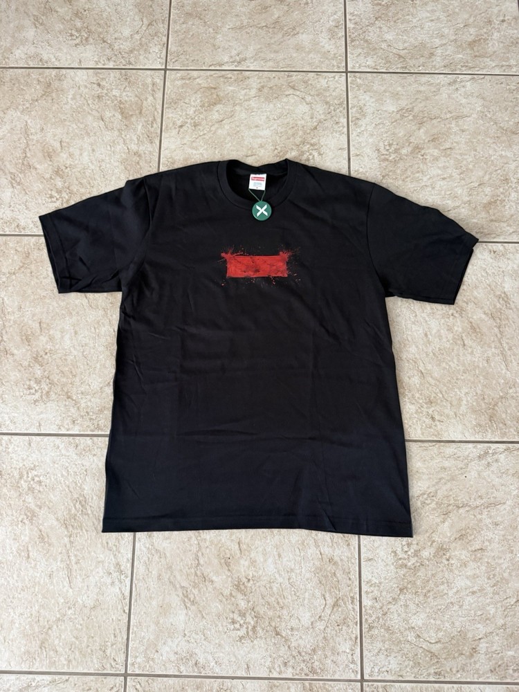 Supreme x Ralph Steadman Box Logo Tee SS22 Black MEDIUM FW22 New Authentic Blood