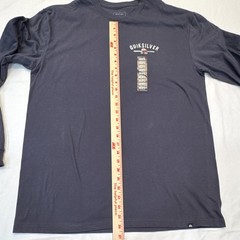 Quiksilver Men’s Size L Blue Long Sleeve Graphic Logo T-Shirt Cotton