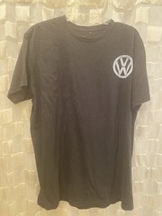 Volkswagen Men Shirt L Black Graphic 1991 Golf Casual Logo Short Sleeve