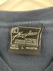 Karl Kani Jeans Men’s L Blue Vintage Graphic Long Sleeve Shirt Retro 90’s Vtg
