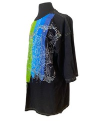 Johnny Blaze Multicolored T-Shirt Y2K Vintage Party Blvd Sequin Men’s Size 3XL