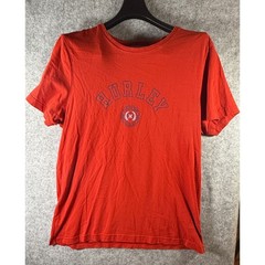 Hurley Mens Red Athletic Dept Graphic T-Shirt Large Short Sleeve Crew Neck