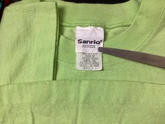 Vtg 1998 Sanrio Keroppi T-Shirt Green L 90s Japanese Animation Character Anime