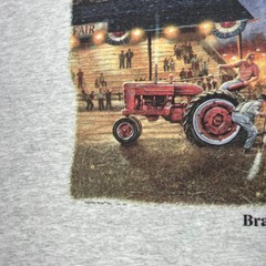 VTG DAVE BARNHOUSE T-Shirt Adult XL Common Ground Tractor Farm Earth Tones 90s
