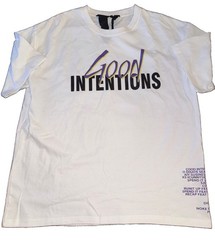 VLONE X NAV Good Intentions Doves Graphic T-Shirt Authentic White Men Size Small