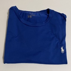 Polo Ralph Lauren Performance T Shirt Blue White Pony Mens Large L
