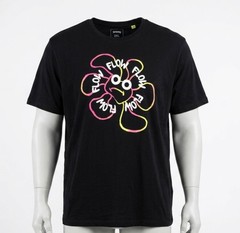 Men’s Black Basic T-shirt Size XXL Colorful Fun Summer Vibe Outfit