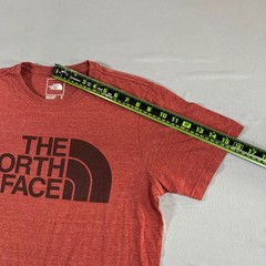 The North Face Half Dome T Shirt Men Medium Heathered Red Straight Hem Crew Neck