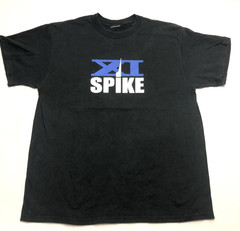 Spike Wireless Vintage Gaming Tech Black Double Sided T Shirt Mens Size XL