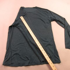 REI Shirt Mens Medium Long Sleeve High Neck Outdoors Crew Neck Blue Stretch