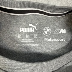 Puma BMW Motorsport M Series Mens T Shirt Gray Sz XL