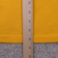VTG Polo Sport Shirt Men Large Yellow Logo Spellout RLX Ralph Lauren Made In USA