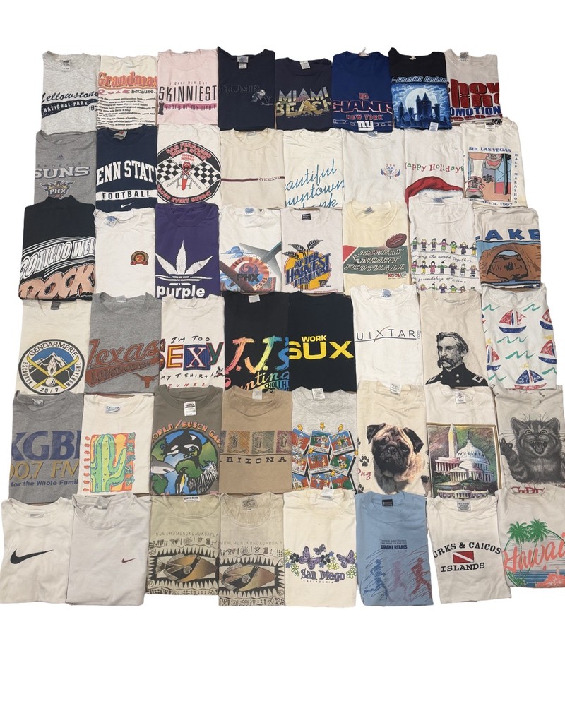 vintage T-Shirt Clothing Wholesale Resale Bundle Lot 48 Items 80s/90s/Y2k