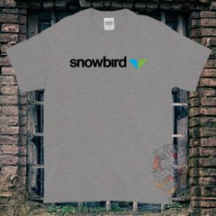 Black/White/Gray/Navy T-Shirt Snowbird Made In USA Size S to 5XL