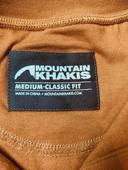 Mountain Khakis Shirt Mens Medium Orange Trapper Henley Longsleeve Heavyweight