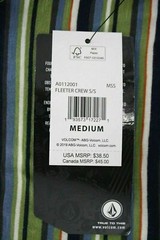 Volcom Men’s Moss Stone Fleeter Crew S/S T-Shirts (S11)