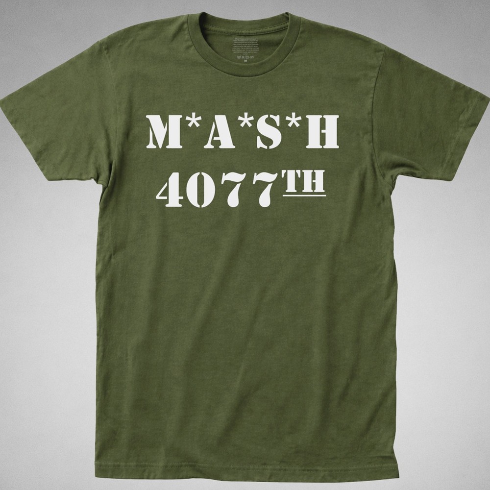 MASH 4077 th Shirt Hospital TV Show Army Military Division Vintage Retro Tee