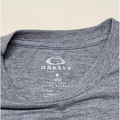 Oakley Men Graphic T-Shirt Gray Heathered Crew Neck Short Sleeve Size Medium