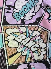 NWOT OH SNAP MENS SHIRT COMIC RHINESTONE STRETCH L MULTICOLOR – RAVE DANCE PARTY