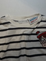 Zara Where’s Wally Wally Striped Knit Cotton Crew Neck T-Shirt Men’s 8