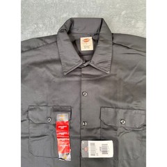 Men’s Dickies L Black Short Sleeve Work Shirt NWT New With Tags