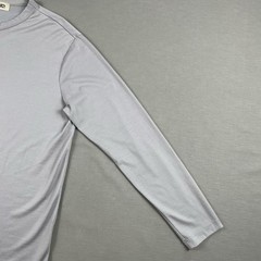 Merino Tech Base Layer Shirt Men’s M Gray Wool Blend Stretch Long Sleeve Hiking