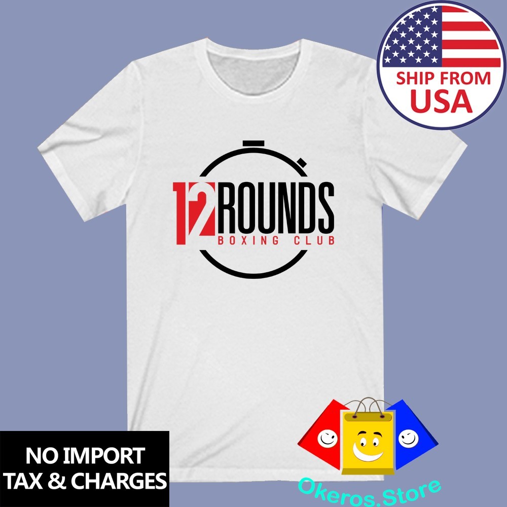 12 Rounds Boxing Club Gym Men’s White Size S to 3XL