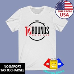 12 Rounds Boxing Club Gym Men’s White Size S to 3XL