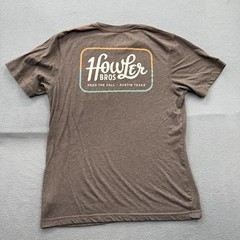 Howler Bros Shirt Mens Medium Brown Pocket Heed The Call Graphic Tee Tagless