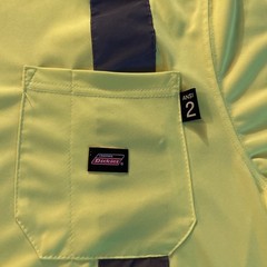 Dickies Hi-Visibility T-Shirt Yellow Mens Medium Yellow Reflective Work Shirt