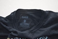 JOHNNY CASH COUNTRY MUSIC SINGER LEGEND T Shirt (Graphic T) Black Cotton 2XL Men