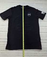 Under Armour Heatgear Freedom T-Shirt Size Medium, Patriotic Black and White